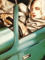 Portrait im grünen Bugatti 1925 Zeitgenosse Tamara de Lempicka